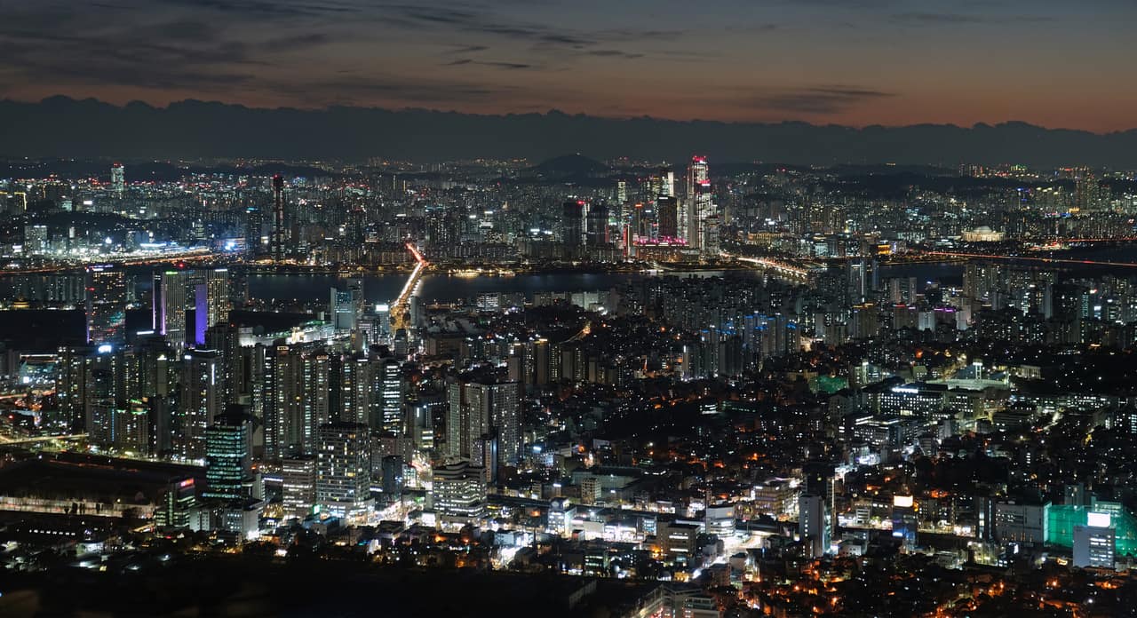 Seoul from N Seoul Tower